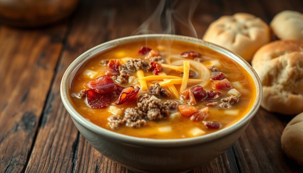 bacon cheeseburger soup recipe