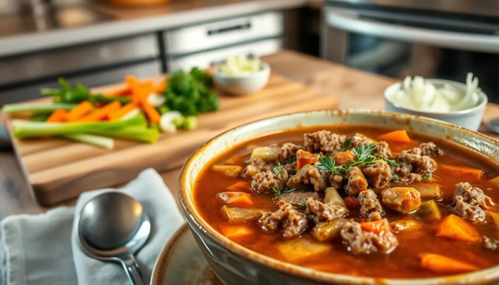 keto ground beef soup