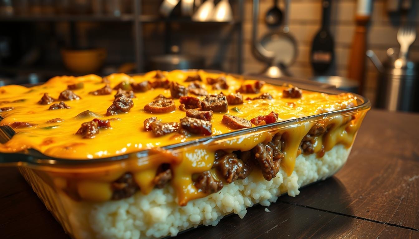 keto philly cheese steak casserole